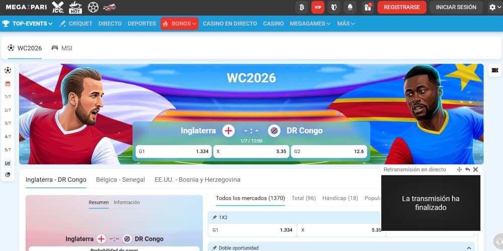 Megapari fútbol internacional